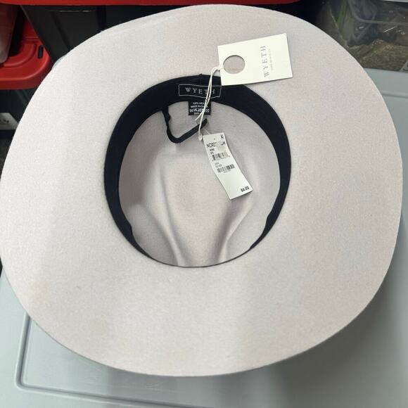 WYETH Women\'s Silver Gray River 100% Fedora Hat One Size NWT main image 5